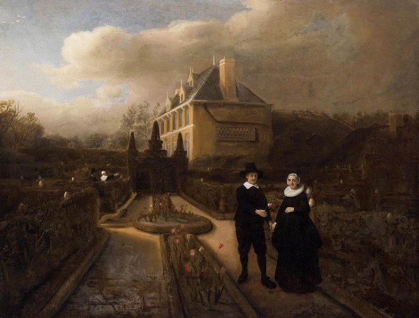 Main Product Photo of Portrait of Johan Cornelisz. Vijgeboom and His Wife Painting by Samuel Van Hoogstraten