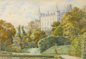 Dunrobin Castle by Samuel William Oscroft Oil Painting