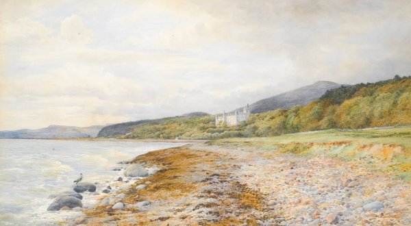 On The Beach, Dunrobin  by Samuel William Oscroft - Hand-Painted Oil Painting Reproduction