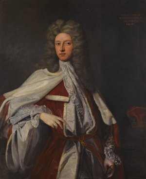 Portrait of Charles Lord Bruce, Later 1st Marquess of Ailesbury by Samuel Woodforde Oil Painting