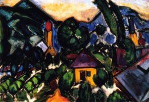 Motif of Nagyb?nya by Sandor Galimberti Oil Painting
