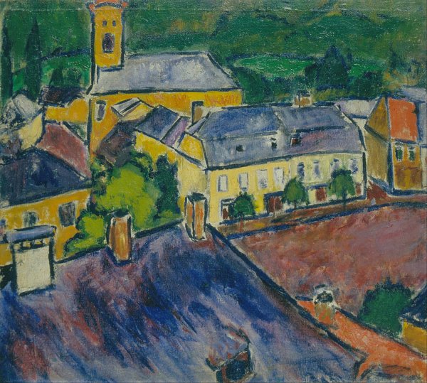 Main Product Photo of Townscape  Painting by Sandor Galimberti