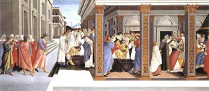 Baptism of St Zenobius and His Appointment as Bishop by Sandro Botticelli - Oil Painting Reproduction
