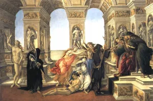 Calumny of Apelles Oil painting by Sandro Botticelli
