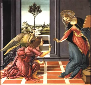 Cestello Annunciation painting by Sandro Botticelli
