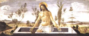 Christ in the Sepulchre painting by Sandro Botticelli