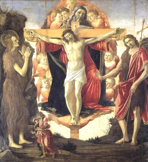 Holy Trinity Pala della Convertite by Sandro Botticelli Oil Painting
