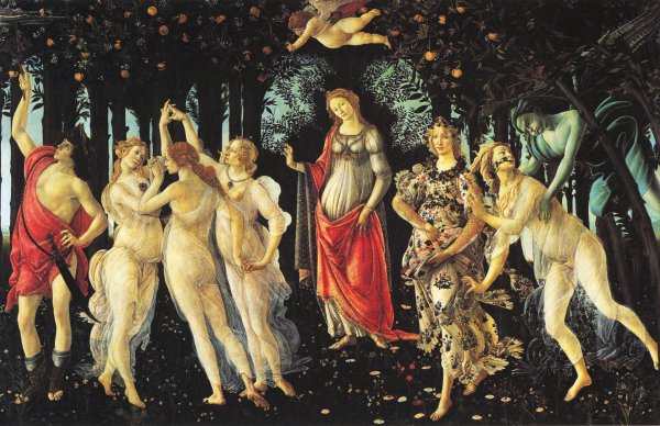 Main Product Photo of La Primavera Painting by Sandro Botticelli