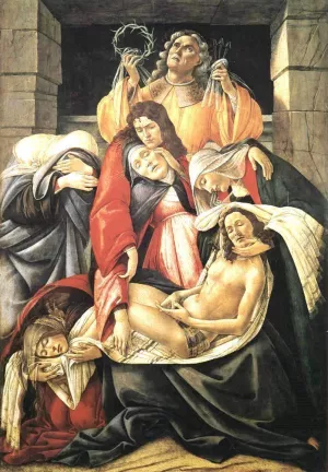 Lamentation over the Dead Christ by Sandro Botticelli - Oil Painting Reproduction
