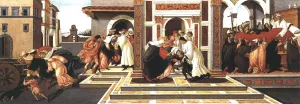 Last Miracle and the Death of St Zenobius by Sandro Botticelli - Oil Painting Reproduction