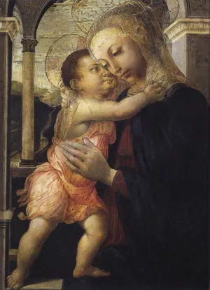 Madonna and Child Madonna della Loggia by Sandro Botticelli - Oil Painting Reproduction