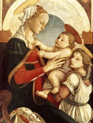 Madonna and Child with an Angel III by Sandro Botticelli Oil Painting