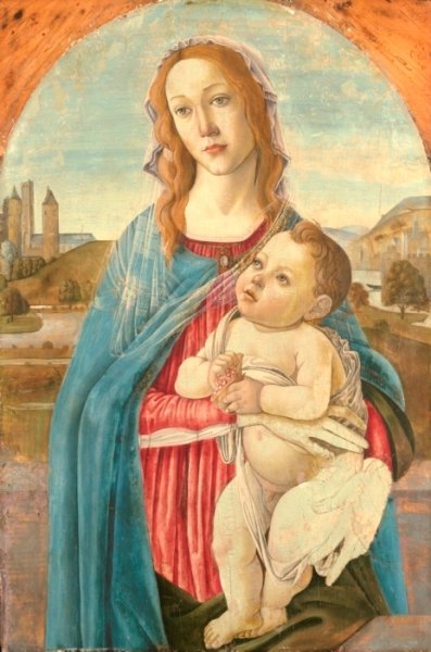 Main Product Photo of Madonna and Child Painting by Sandro Botticelli