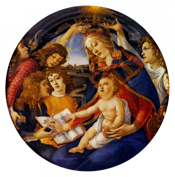 Main Product Photo of Madonna Of The Magnificat Painting by Sandro Botticelli