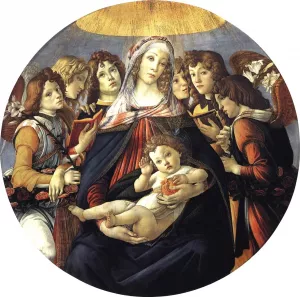 Madonna of the Pomegranate Madonna della Melagrana Oil painting by Sandro Botticelli