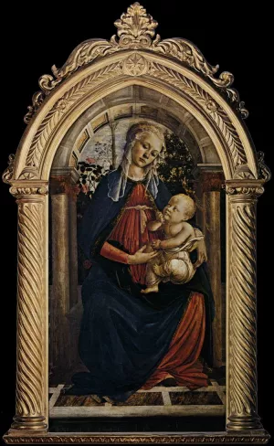 Madonna of the Rosegarden Madonna del Roseto by Sandro Botticelli - Oil Painting Reproduction