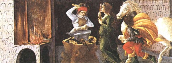Main Product Photo of Miracle of St Eligius San Marco Altarpiece Painting by Sandro Botticelli