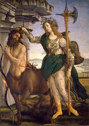 Pallas And The Centaur by Sandro Botticelli Oil Painting