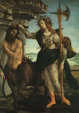 Pallas and the Centaur painting by Sandro Botticelli