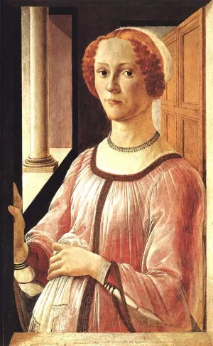 Portrait of a Lady Oil painting by Sandro Botticelli