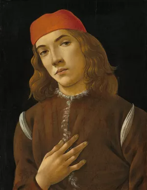 Portrait of a Youth by Sandro Botticelli Oil Painting
