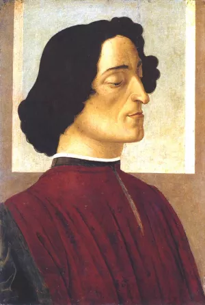 Portrait of Giuliano de' Medici by Sandro Botticelli Oil Painting