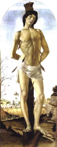 Saint Sebastian painting by Sandro Botticelli
