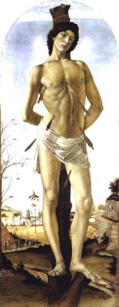 Main Product Photo of Saint Sebastian Painting by Sandro Botticelli