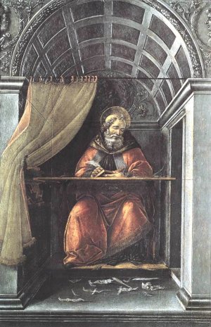 St Augustine in His Cell by Sandro Botticelli Oil Painting