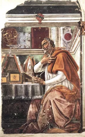 St Augustine by Sandro Botticelli Oil Painting