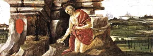 St Jerome in Penitence San Marco Altarpiece by Sandro Botticelli Oil Painting