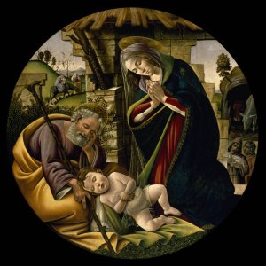 The Adoration of the Christ Child by Sandro Botticelli Oil Painting