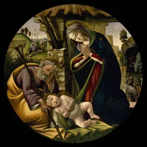 The Adoration of the Christ Child by Sandro Botticelli Oil Painting