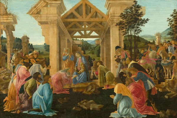 The Adoration Of The Magi by Sandro Botticelli - Hand-Painted Oil Painting Reproduction