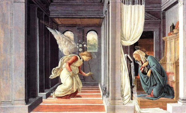 Main Product Photo of The Annunciation Painting by Sandro Botticelli