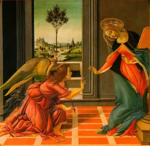 The Cestello Annunciation by Sandro Botticelli Oil Painting
