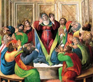 The Descent of the Holy Ghost by Sandro Botticelli Oil Painting