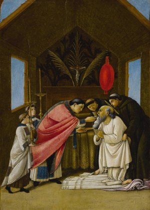 The Last Communion of Saint Jerome by Sandro Botticelli Oil Painting