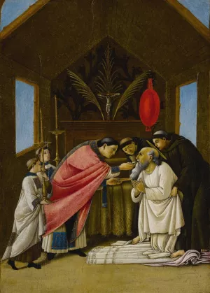 The Last Communion of Saint Jerome by Sandro Botticelli Oil Painting