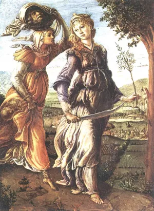 The Return of Judith to Bethulia painting by Sandro Botticelli