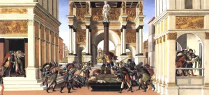The Story of Lucretia painting by Sandro Botticelli