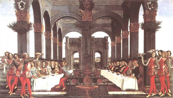 Main Product Photo of The Story of Nastagio degli Onesti Forth Episode Painting by Sandro Botticelli