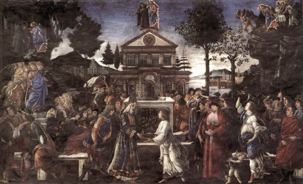 Main Product Photo of The Temptation of Christ Painting by Sandro Botticelli