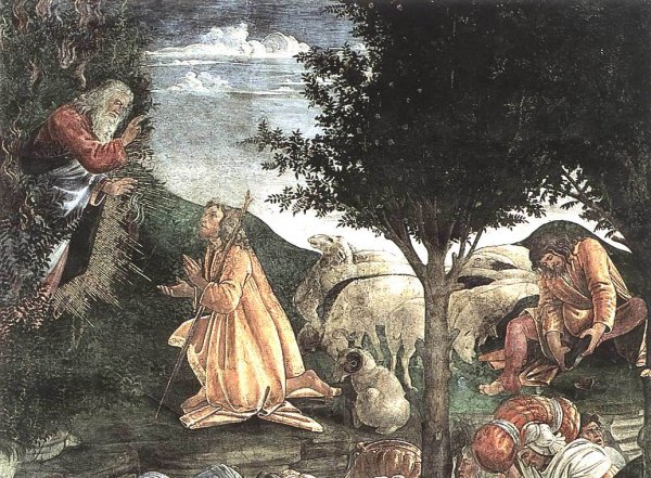 Main Product Photo of The Trials and Calling of Moses Detail 3  Painting by Sandro Botticelli