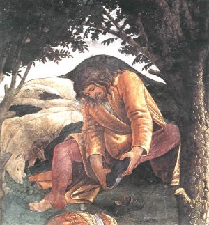 The Trials and Calling of Moses Detail 4 by Sandro Botticelli Oil Painting