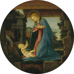The Virgin Adoring the Child by Sandro Botticelli Oil Painting