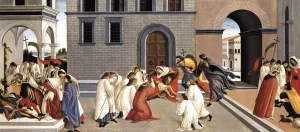 Three Miracles of St Zenobius painting by Sandro Botticelli