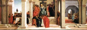 Three Scenes from the Story of Esther by Sandro Botticelli Oil Painting