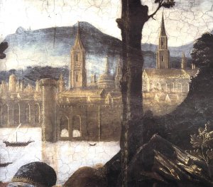 Three Temptations of Christ Detail 8 Cappella Sistina, Vatican Oil painting by Sandro Botticelli