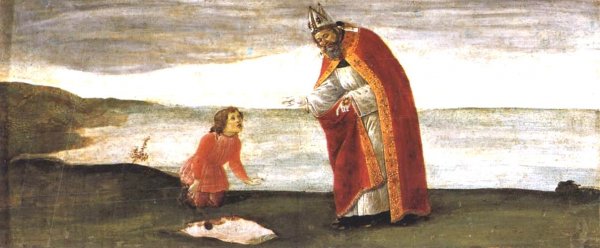 Main Product Photo of Vision of St Augustine Painting by Sandro Botticelli